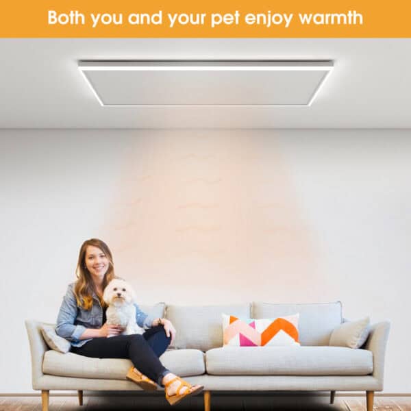 FAR Infrared Ceiling Heater Panel With LED light and Thermostat 660w 1080x630 - Image 9