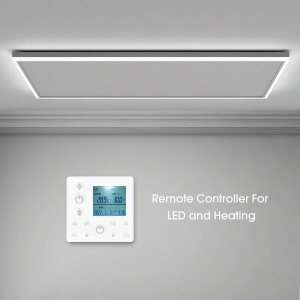 FAR Infrared Ceiling Heater Panel With LED light and Thermostat 660w 1080x630 - Image 10