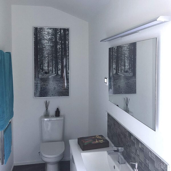 Infrared Mirrored Panel Heater Anti Fog