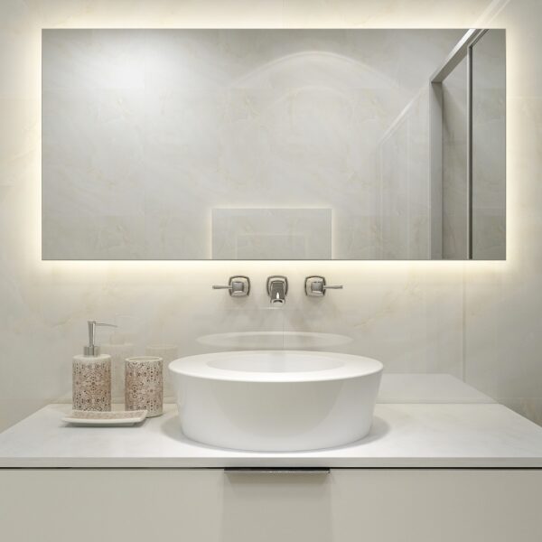 FAR Infrared Mirror Heater Anti-fog Bathroom LED Heating Mirror 700w 1200x1200 - Image 5